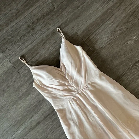 HAYLEY PAIGE OCCASIONS BLUSH Corset V-Neck BRIDESMAID PARTY FORMAL DRESS GOWN - Picture 6 of 14